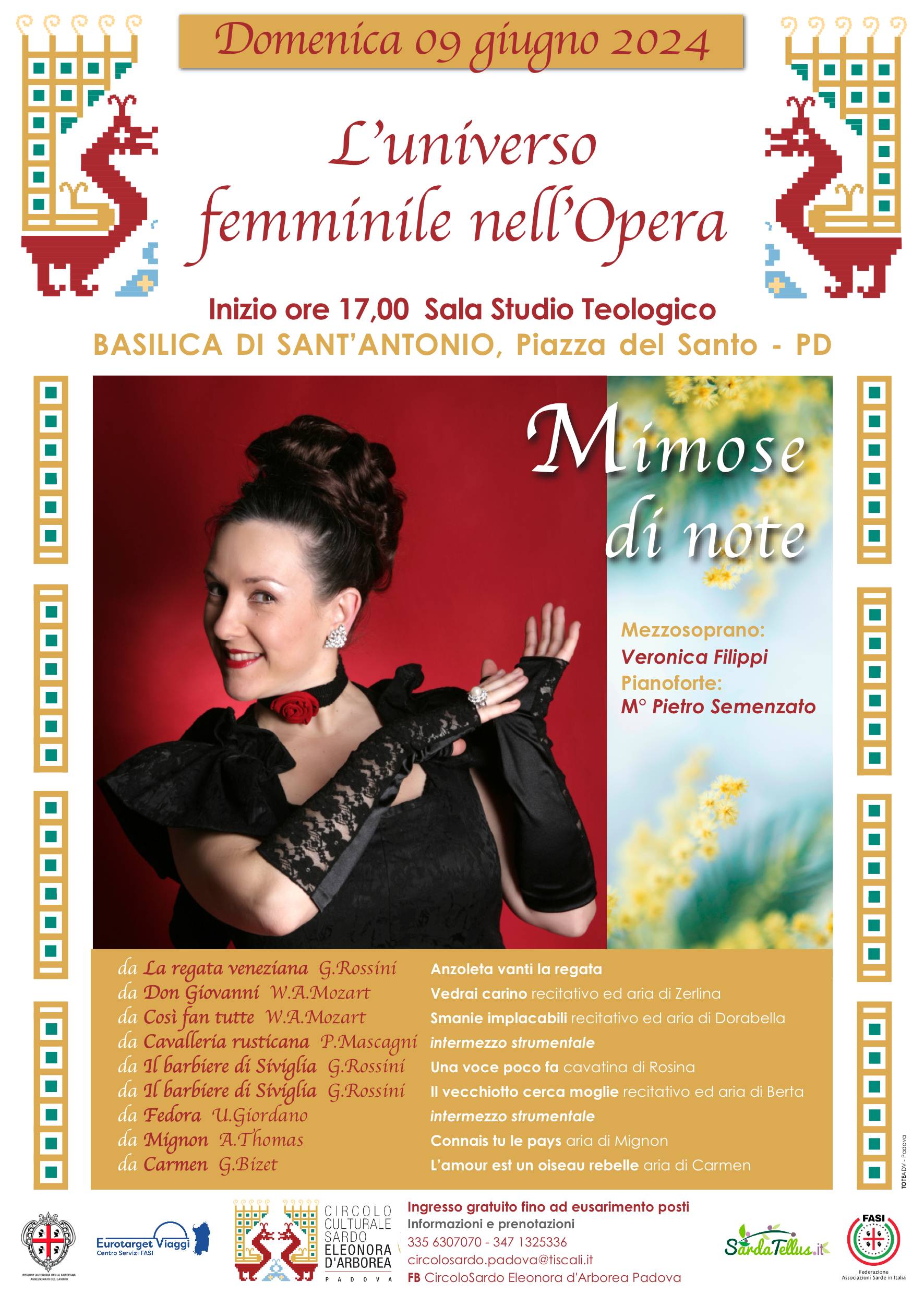 L’Universo femminile nell’opera. Mimose di note.