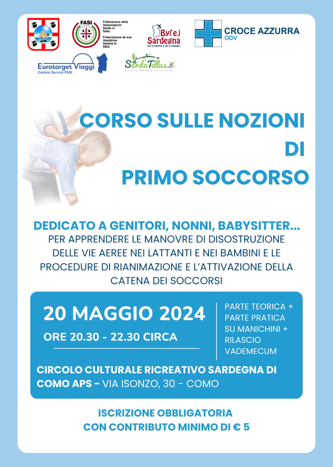 Corso sulle nozioni di primo soccorso