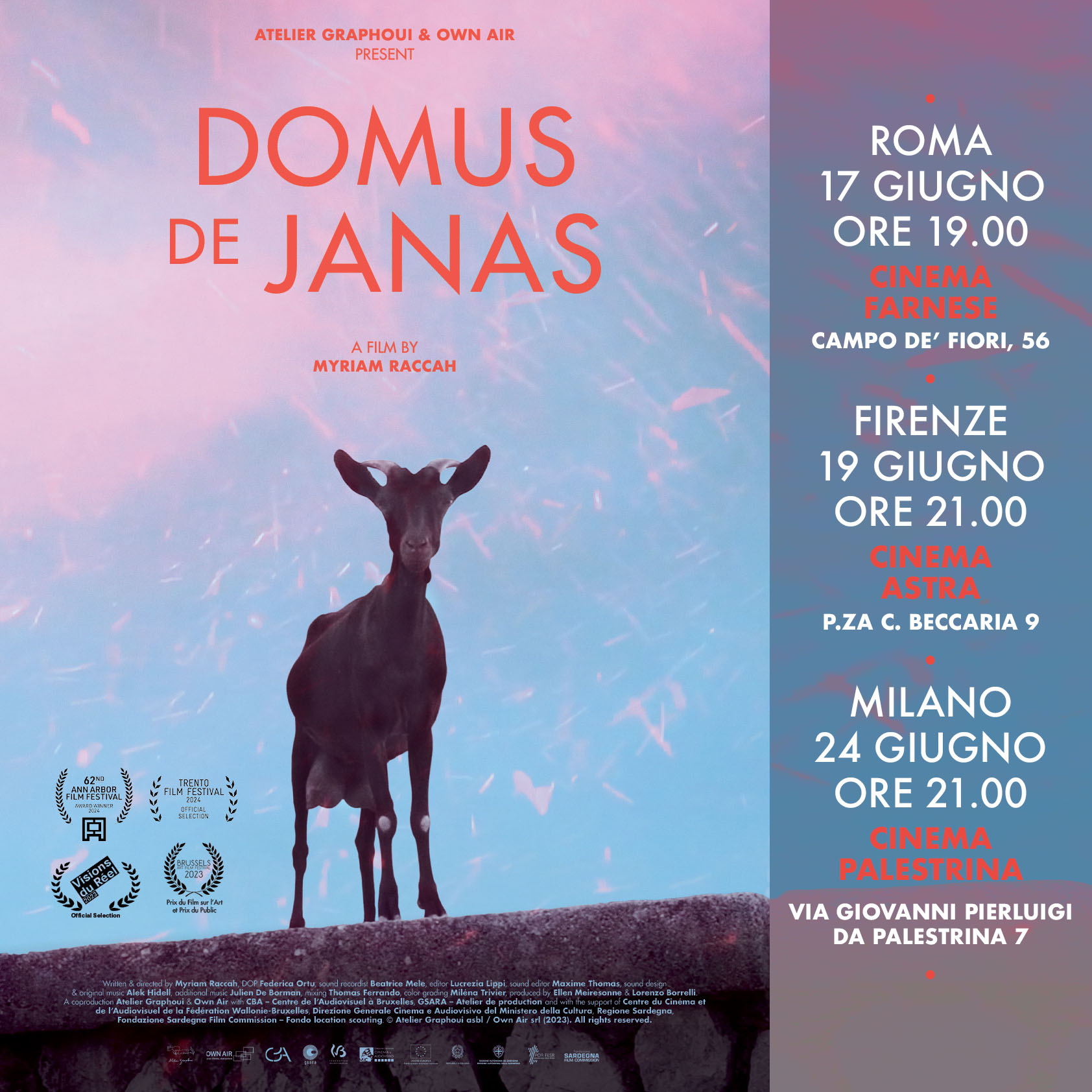 Continua nelle sale della penisola italiana la proiezione del film “Domus de janas”