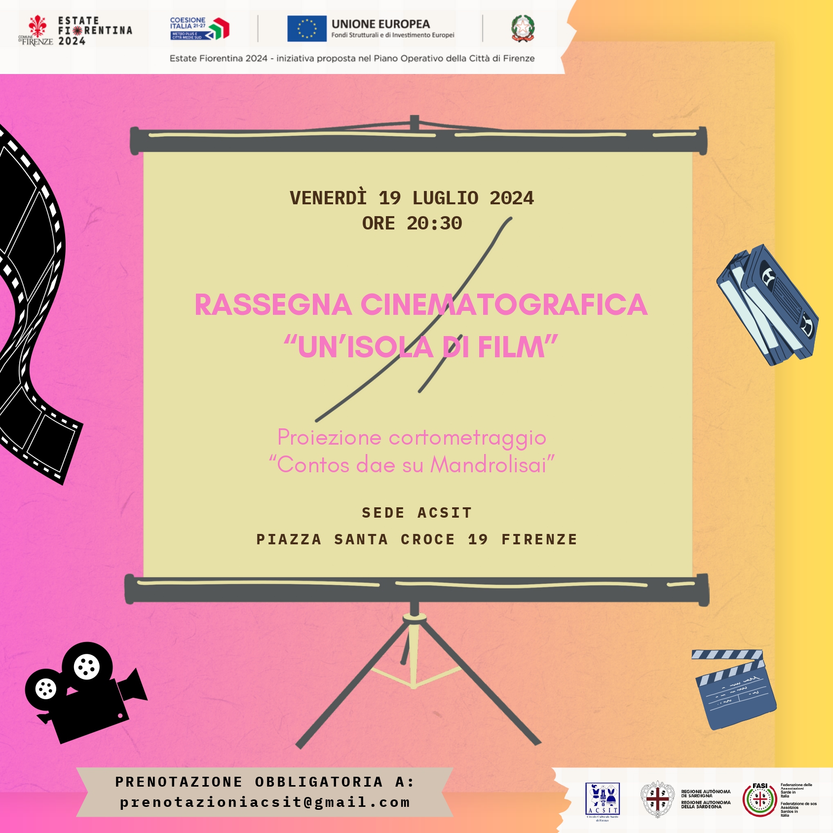 A Firenze “Contos dae su Mandrolisai” per la rassegna “Un’isola di film”