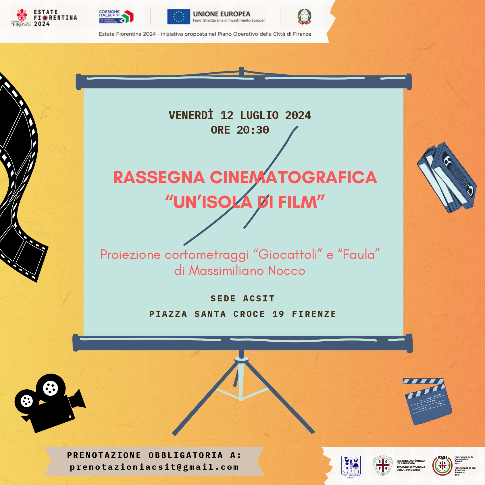 A Firenze torna la rassegna “Un’isola di film” coi corti “Fàula” e “Giocattoli”