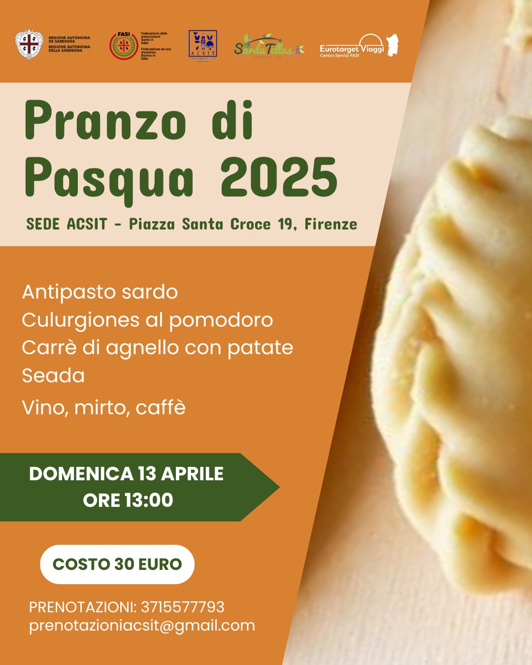 A Firenze il pranzo di Pasqua 2025 dell’ACSIT