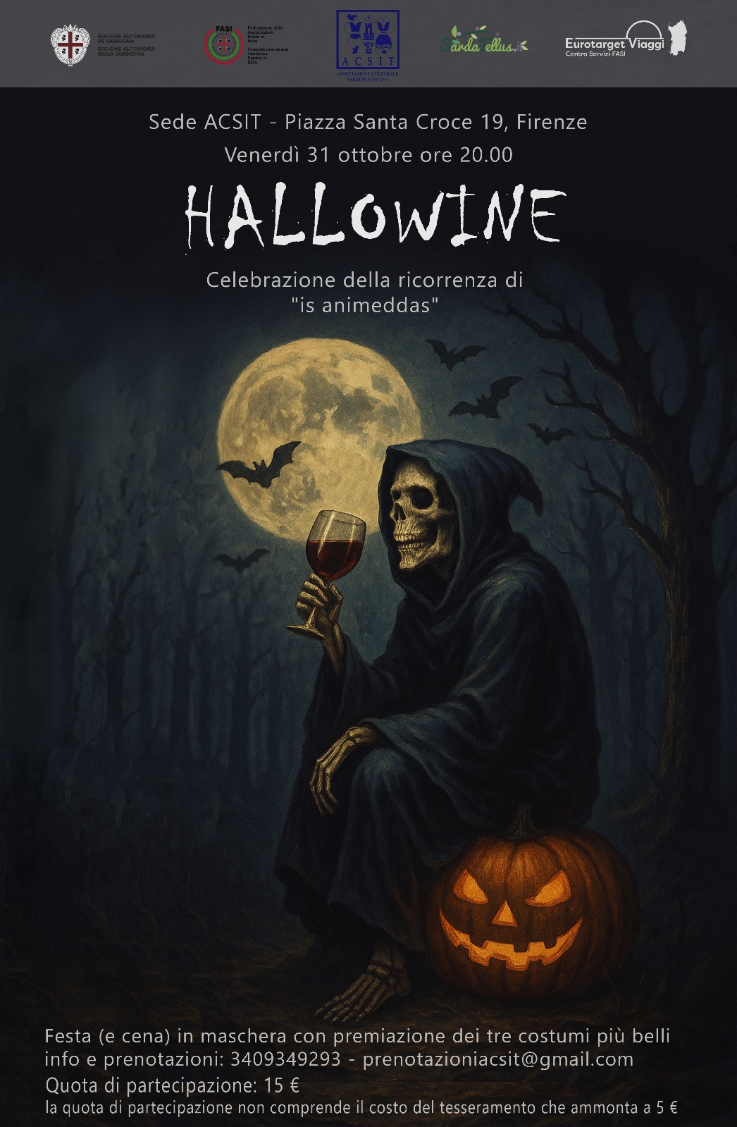 HalloWine 2025: a Firenze la festa per “Is Animeddas”