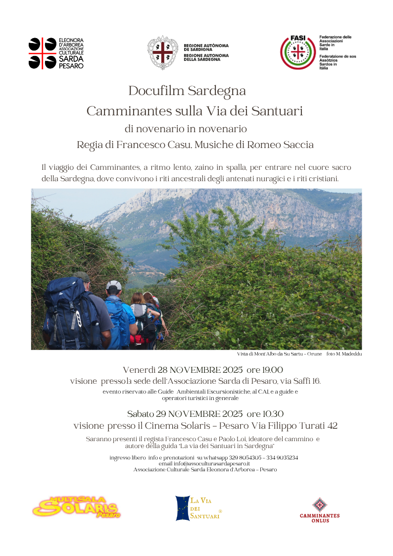 Camminantes sulla via dei Santuari – di novenario in novenario – Venerdì 28 e sabato 29 novembre