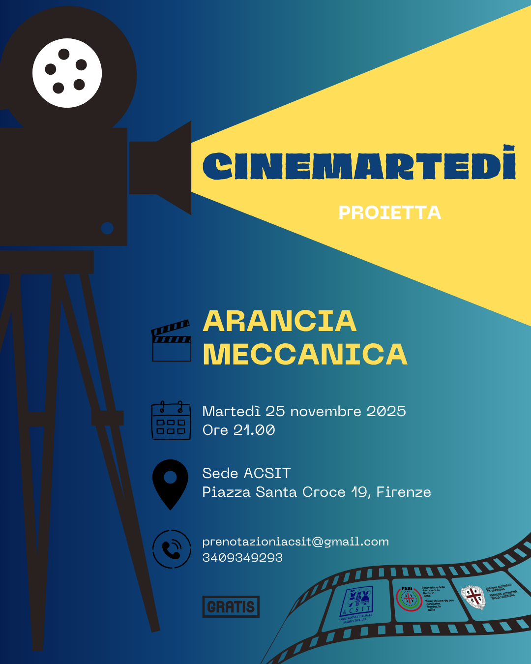 A Firenze la rassegna “Cinemartedì”: proiezione di “Arancia Meccanica”