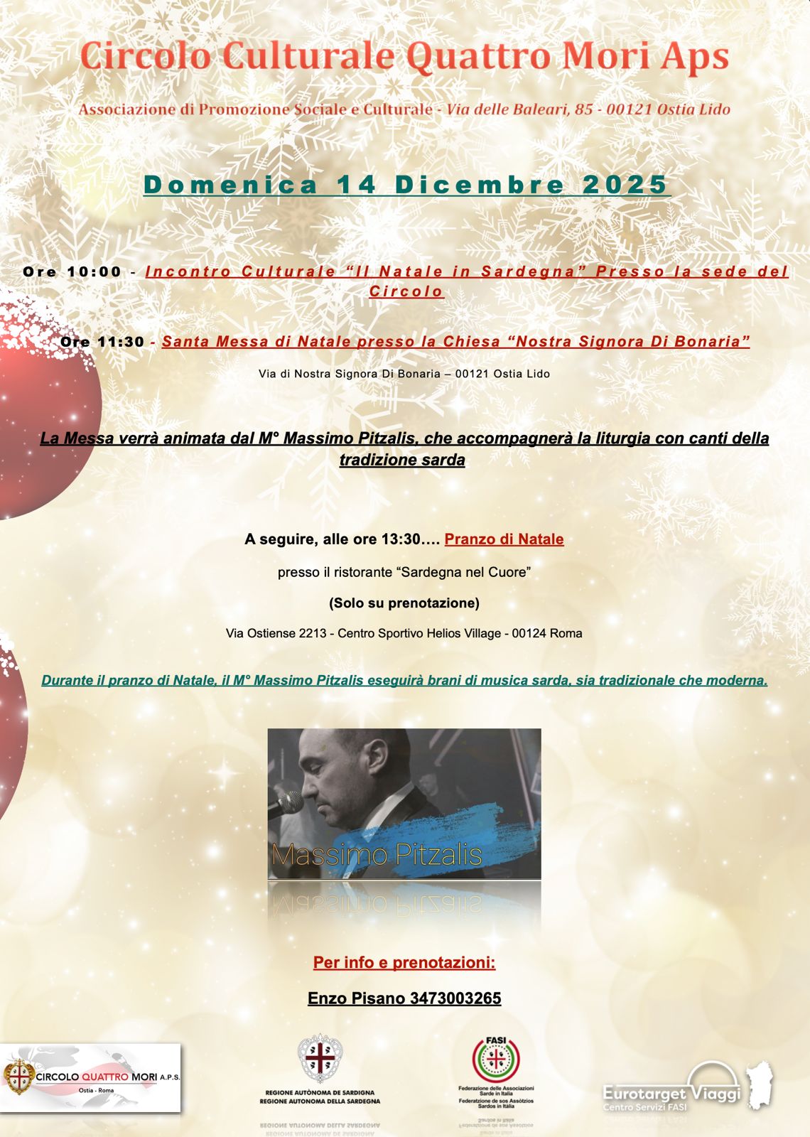 Incontro culturale “Il Natale in Sardegna”.